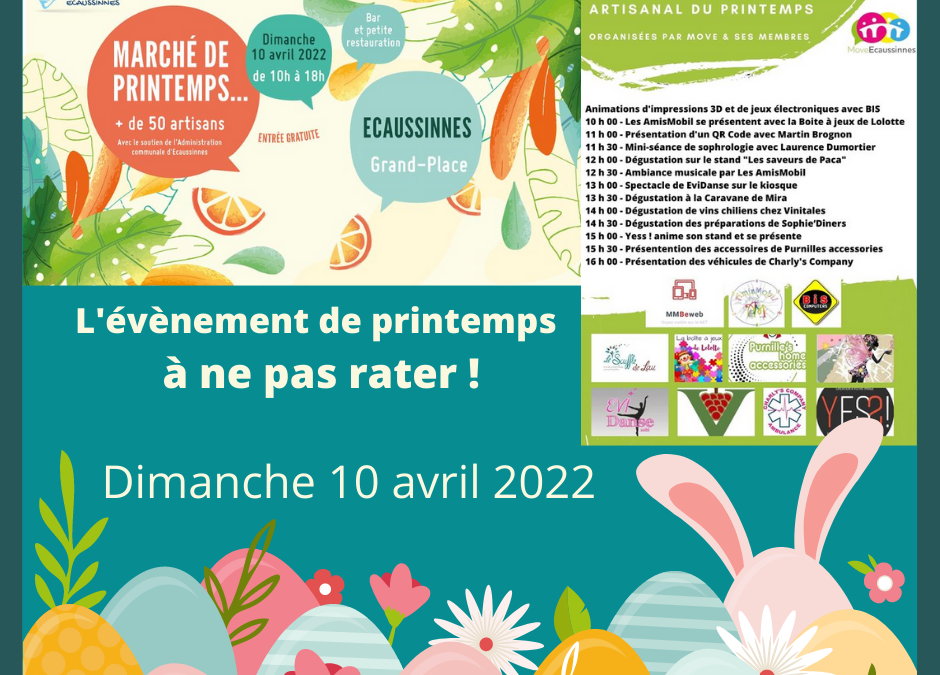 Marché de printemps à Ecaussinnes, l&rsquo;évènement à ne pas rater !