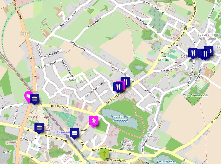 la carte interactive d'In Ecaussinnes
