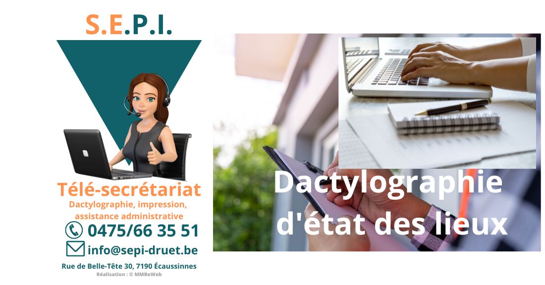 Dactylographie d'état des lieux