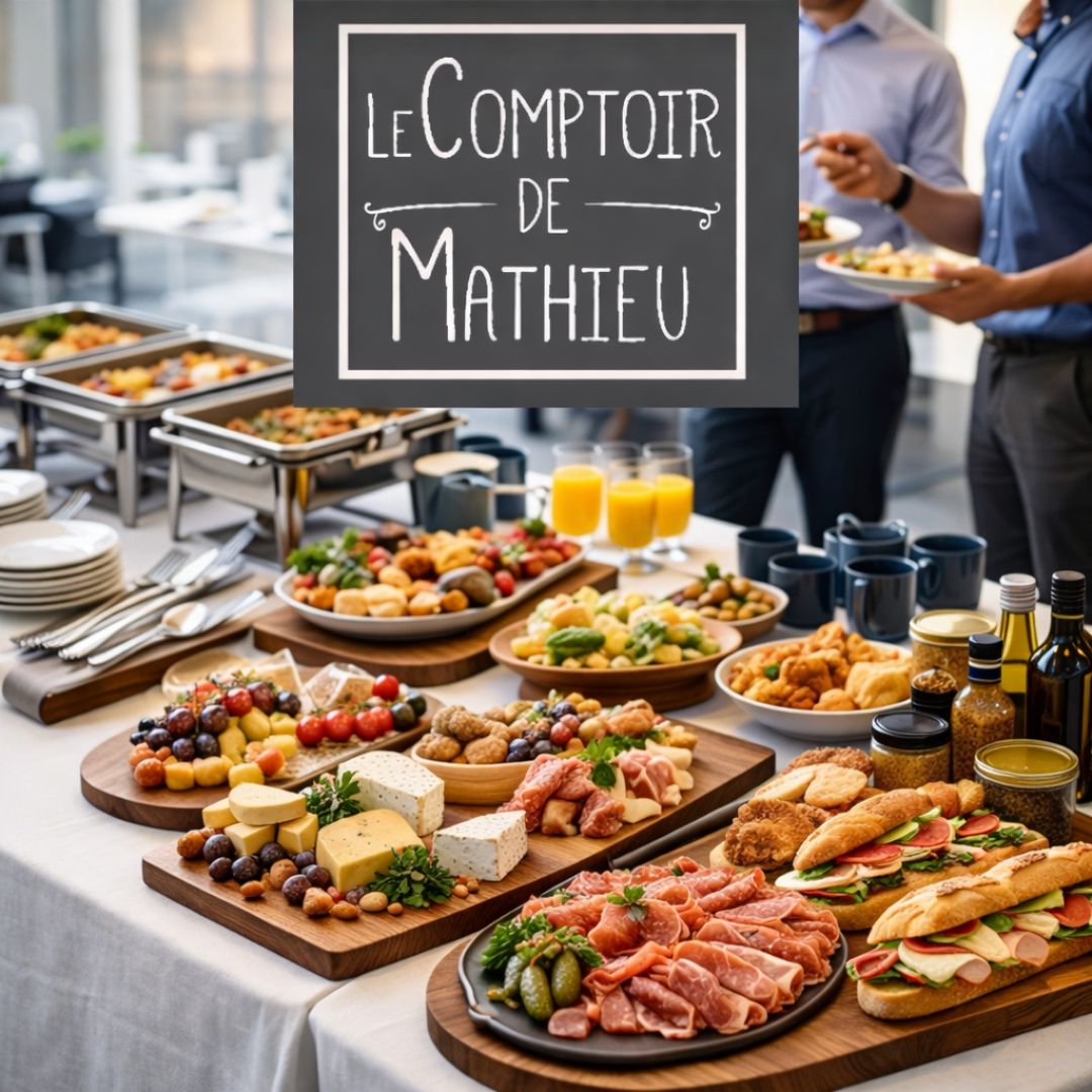 Buffet et brunch en entreprise - Le Comptoir de Mathieu